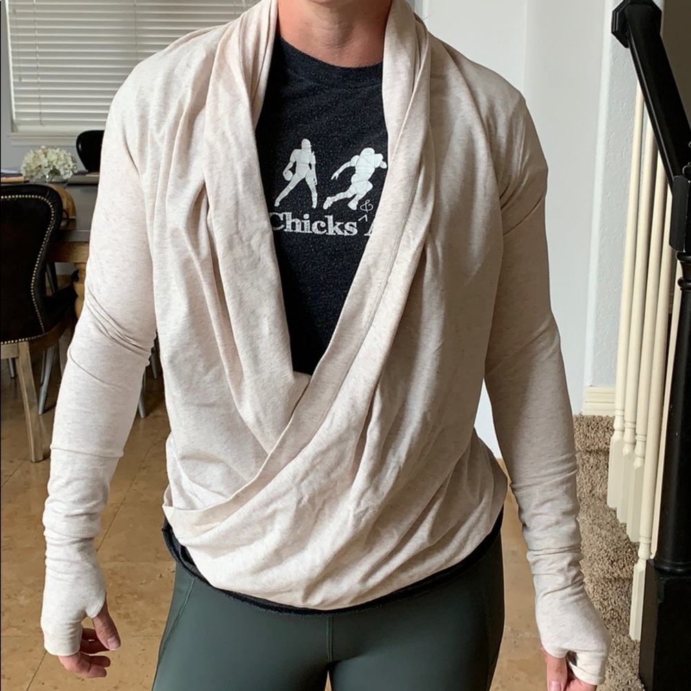 Cream Lululemon Women Sweater Pullover